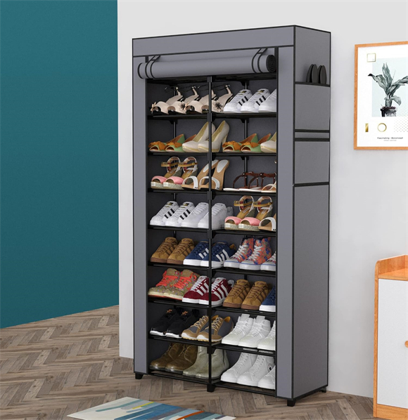 shoe rack with cover
